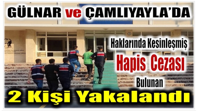 Haklarında Kesinleşmiş Hapis Cezası Bulunan 2 Kişi Yakalandı