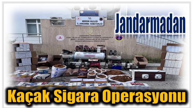 Jandarmadan Kaçak Sigara Operasyonu