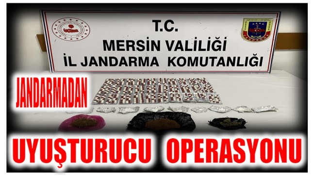 Jandarmadan Uyuşturucu Operasyonu ; 3 Şüpheli Gözaltına Alındı