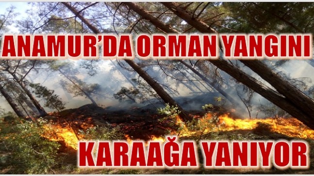 ANAMUR KARAAĞA YANIYOR