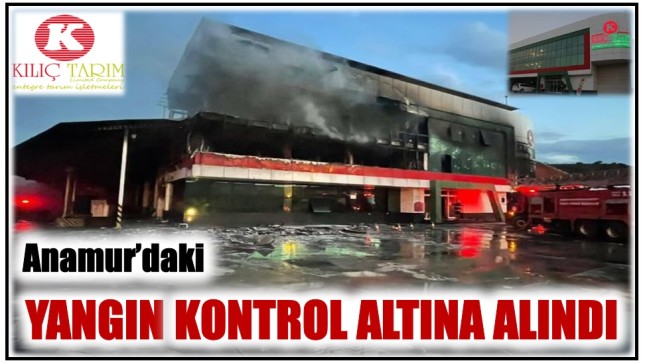 Anamur’da Yangın Kontrol Altına Alındı. Soğutma Çalışmaları Devam Ediyor