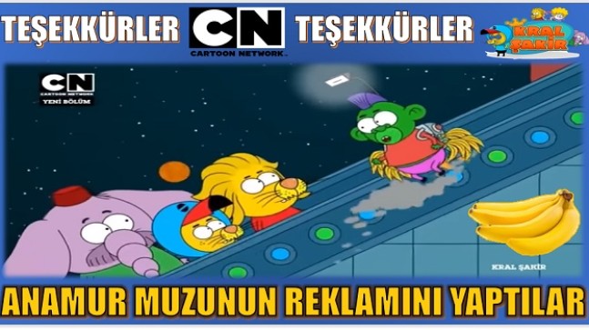 YERLİ ÇİZGİ FİLM ” KRAL ŞAKİR ” DE ANAMUR MUZU