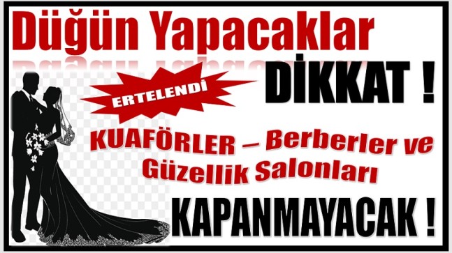 Kuaför , Berber ve Güzellik Salonlarının 1 Ekim’den İtibaren Kapalı Olması Kararlaştırılmıştı ; ERTELENDİ