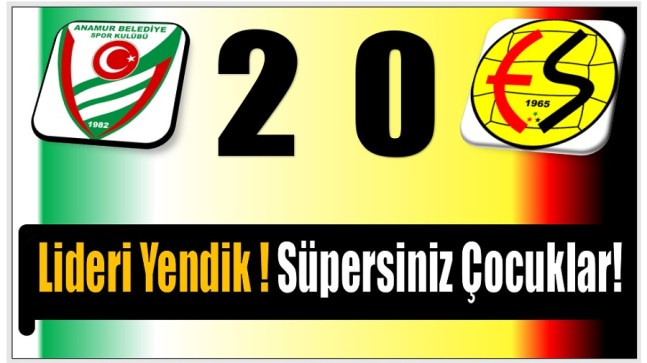 Anamur Belediyespor Lideri Yendi ! Süpersiniz Çocuklar !