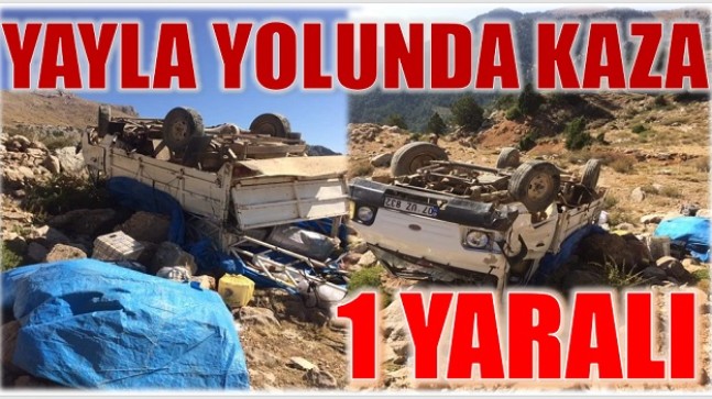 YAYLA DÖNÜŞÜ KAZA; 1 YARALI