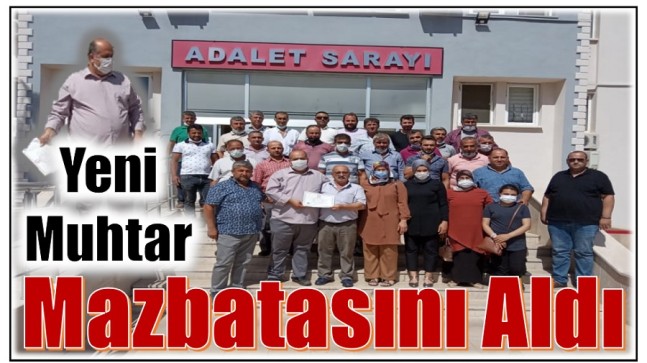 Mustafa DAĞ , Mazbatasını Aldı