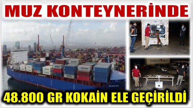 MUZ YÜKLÜ KONTEYNİRDEN KOKAİN ÇIKTI
