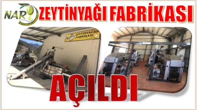 NAR ZEYTİNYAĞI FABRİKASI AÇILDI