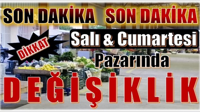 ANAMUR’DA SALI VE ÇARŞAMBA GÜNÜ PAZAR KURULACAK