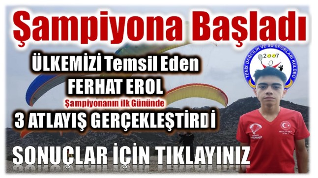 Hemşerimiz Ülkemizi Temsil Ediyor, Şampiyonanın İlk Günü 3 Atlayış Gerçekleştirdi