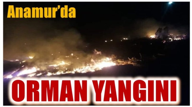 Anamur’da Orman Yangını