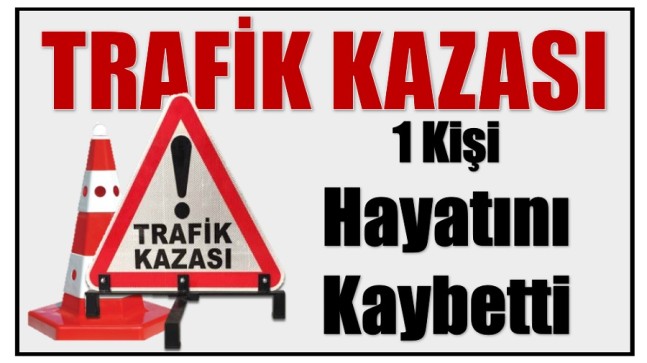 Trafik Kazasında 1 Kişi Hayatını Kaybetti