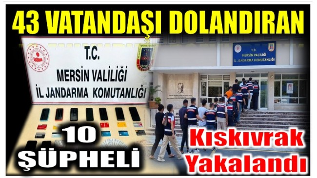 Sahte İlan Sitelerinde Düşük Bedelle İlan Yayınlayarak Dolandırıcılık Yapan 10 Şüpheli Yakalandı