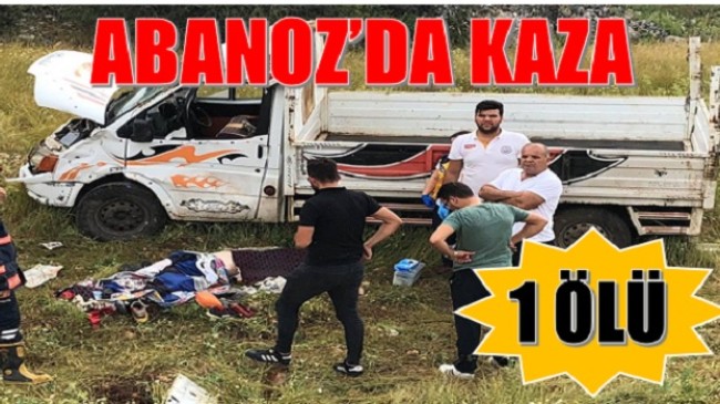 ABANOZ’DA KAZA ;1 ÖLÜ