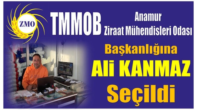 Anamur Ziraat Mühendisleri Odasında Yeni Başkan Ali KANMAZ Oldu