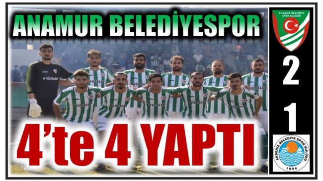 Anamur Belediyespor 4’te 4 Yaptı