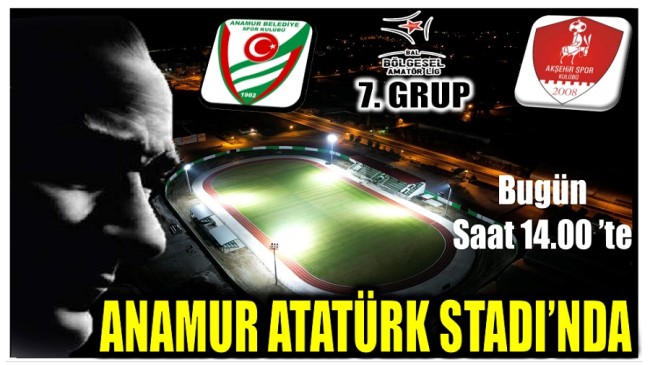 Anamur Spor – Akşehir Spor Karşılaşması Bugün Anamur ATATÜRK STADI’nda