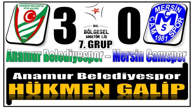 Anamur Belediyespor Oynamadan 3 Puan Kazandı