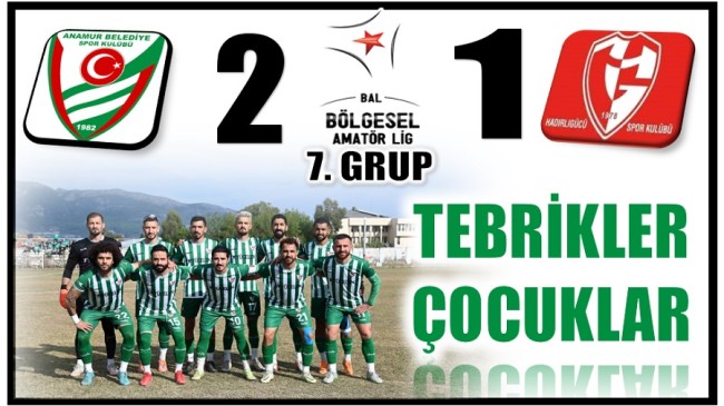 Anamur Belediyespor 1- 0 Yenik Düştüğü Maçta Kazanan Taraf Oldu