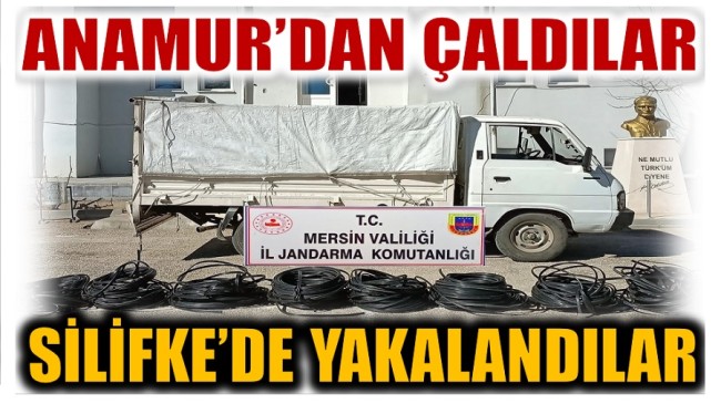 Jandarma Kablo Hırsızlarını Kıskıvrak Yakaladı