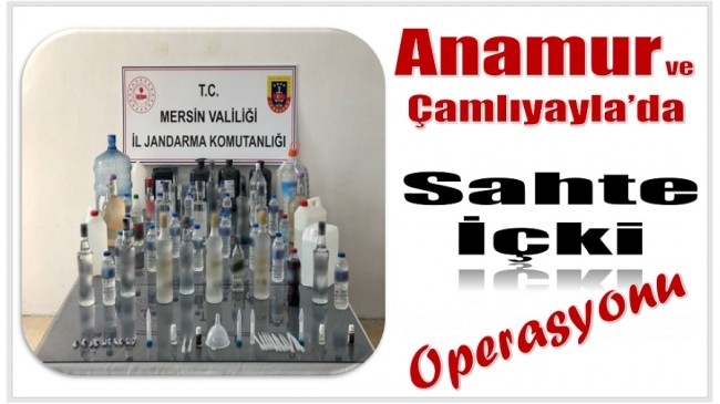 Anamur ve Çamlıyayla’da Sahte İçki Operasyonu