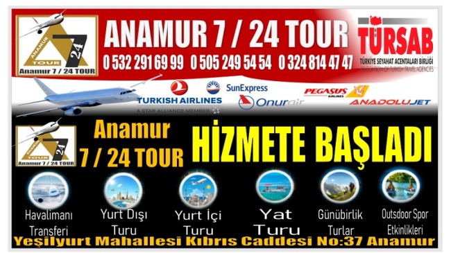 ANAMUR 7 / 24 TOUR Hizmete Başladı