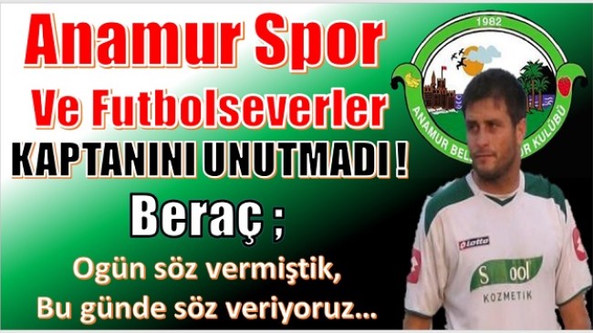 Anamur Spor, Ölümünün 9. Yılında Kaptanını Unutmadı