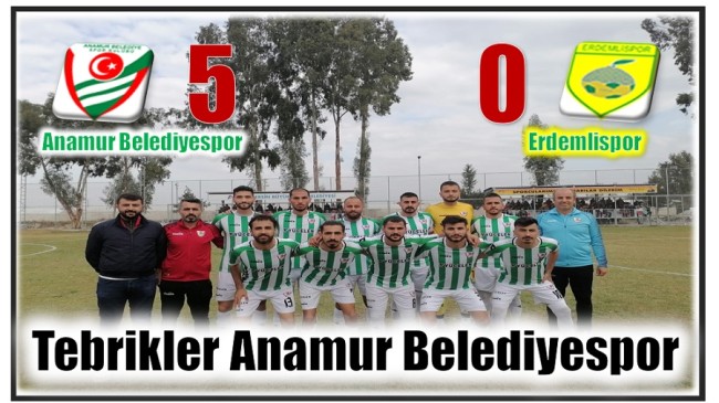 Anamur Belediyespor 5 , Erdemlispor 0