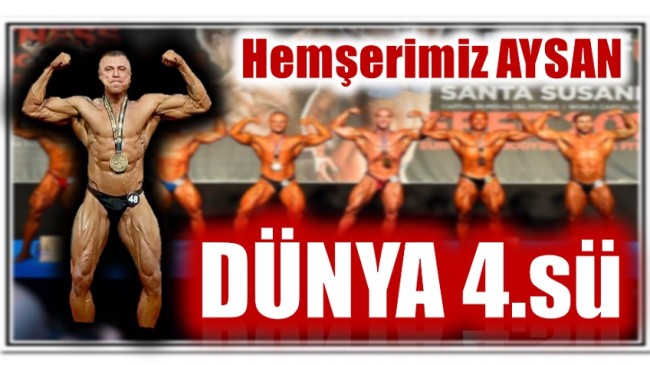 HEMŞERİMİZ “AYSAN” DÜNYA 4. SÜ OLDU