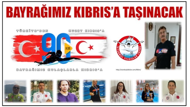 Bayrağımız Kulaçlarla Anamur’dan Kıbrıs’a Taşınacak
