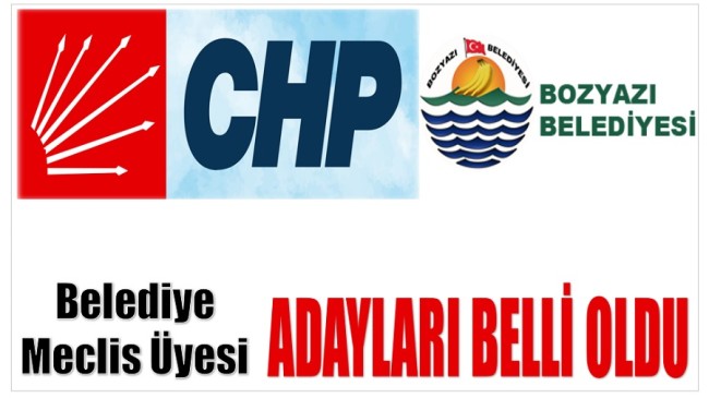 CHP Bozyazı Meclis Üyesi Adayları