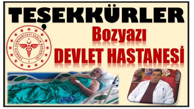 TEŞEKKÜRLER ! Bozyazı Devlet Hastanesi