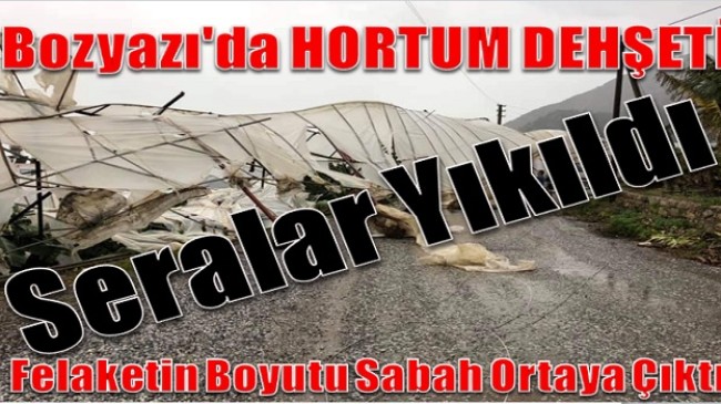 Hortum BOZYAZI’yı Yıktı Geçti