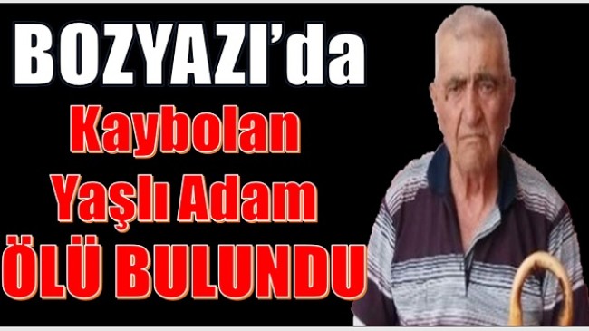 Bozyazı’da Yaşlı Adam Ölü Bulundu