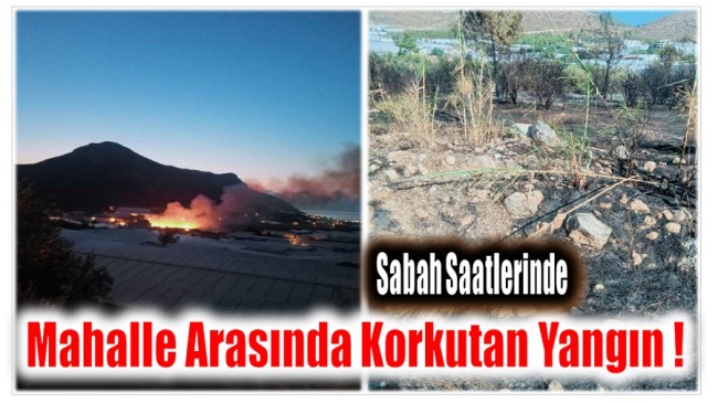 Mahalle Arasında Korkutan Yangın