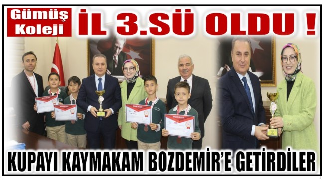 Anamur GÜMÜŞ KOLEJİ Mersin 3.’sü Oldu