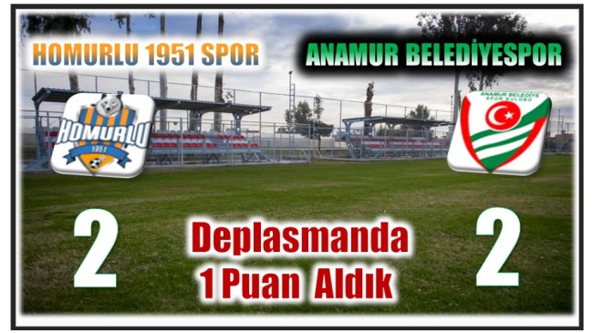 Anamur Belediyespor Üstünlüğünü Koruyamadı 1 Puanla Yetindi