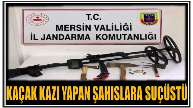 Jandarmadan Kaçak Kazı Yapan Şahıslara Suçüstü