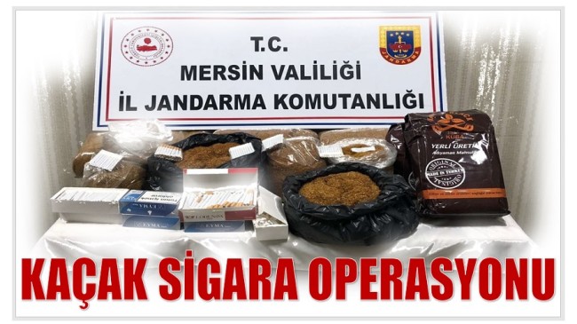 Jandarmadan Kaçak Sigara Operasyonu