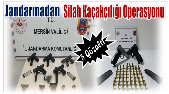 Jandarmadan Silah Kaçakçılığı Operasyonu