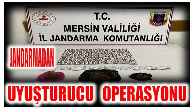 Jandarmadan Uyuşturucu Operasyonu ; 3 Şüpheli Gözaltına Alındı