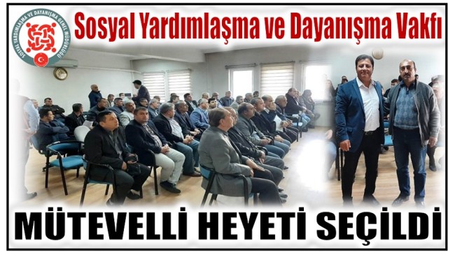 ANAMUR , SYDV MÜTEVELLİ HEYETİ SEÇİMİ YAPILDI