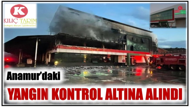 Anamur’da Yangın Kontrol Altına Alındı. Soğutma Çalışmaları Devam Ediyor