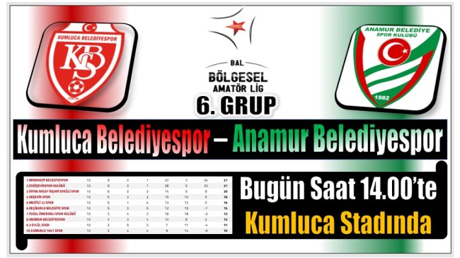 Takımımız Anamur Belediyespor , Kumluca Deplasmanında