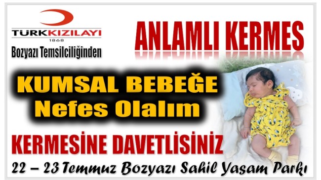 BOZYAZI KIZILAY’DAN  KUMSAL BEBEK YARARINA KERMES