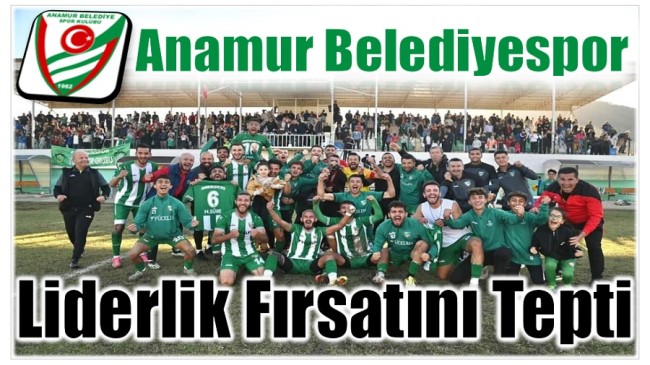 Anamur Belediyespor  Liderlik Fırsatını Tepti