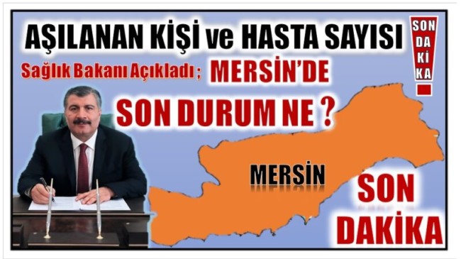 Sağlık Bakanı Açıkladı ; Koronavirüs Tablosunda Mersin’de Son Durum Ne ?