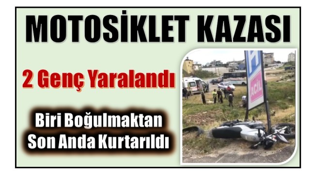 Anamur’da Motor Kazası : 2 Genç Yaralandı
