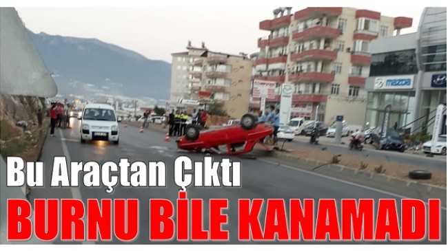 Anamur’da Korkutan Kaza