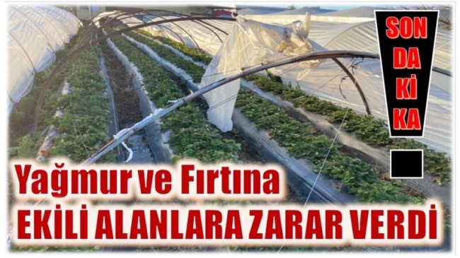 Anamur’da Sağanak ve Fırtına Zarar Verdi